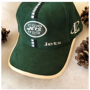 Vintage Logo Athletic NFL New York Jets Strapback Hat